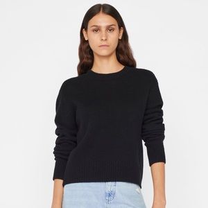 Frame Crewneck Sweater in Noir